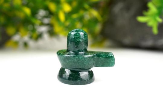 Green Jade Shivlinga - 23 gms