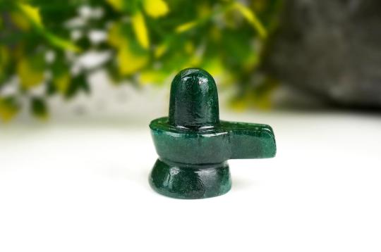 Green Jade Shivlinga - 18 gms