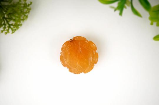 Laxmi Charan in Yellow Jade - 17 gms