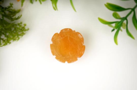 Laxmi Charan in Yellow Jade - 17 gms - I