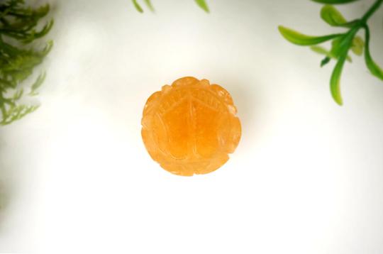 Laxmi Charan in Yellow Jade - 16 gms