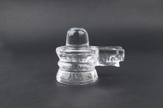 Sphatik Shivling With Snake - 189 gms