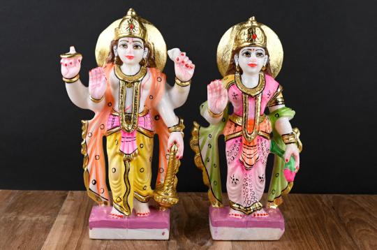 Vishnu Laxmi IdolÃ‚Â In Marble