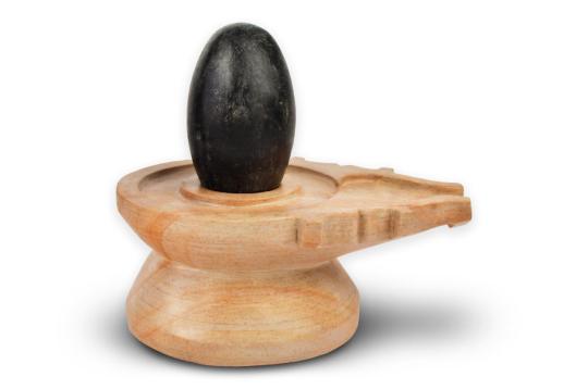 Black Shiva Linga from Narmada - 6 to 7 inches
