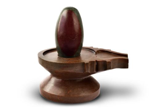 Lodhra Narmada Lingam - 6.5 inches
