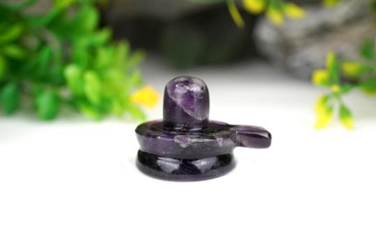Shivlinga in Amethyst - 25 gms