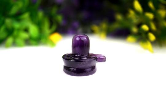 Shivlinga in Amethyst - 12 gms