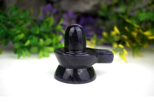 Blue Jade Shivling - 100 gms