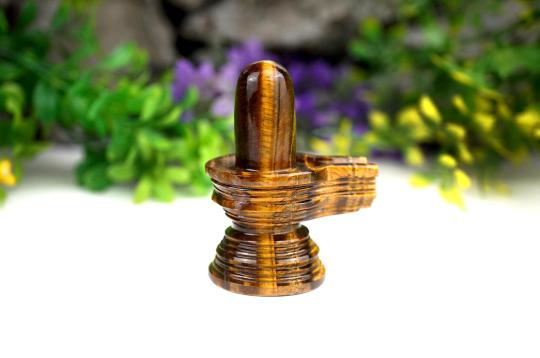 Shivlinga in Tiger Eye - 70 gms