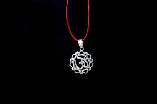 Om Locket in Pure Silver - VIII