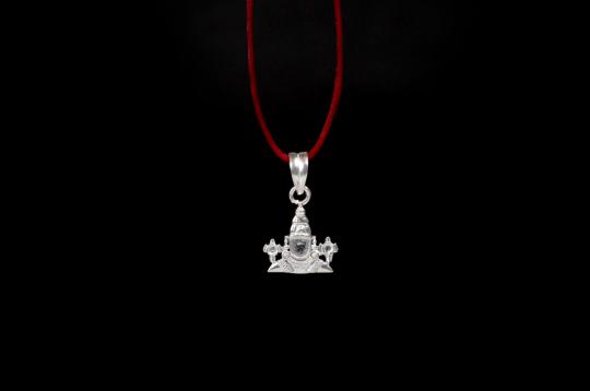 Tirupati Balaji Locket in Pure Silver - V
