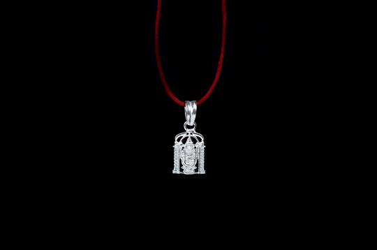 Tirupati Balaji Locket in Pure Silver - VI