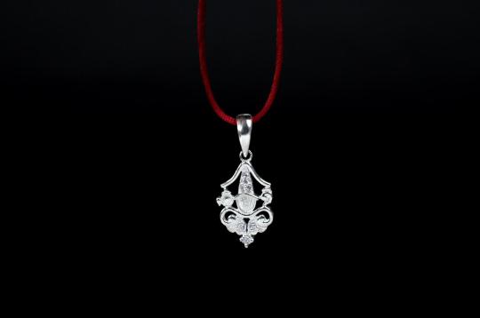 Tirupati Balaji Locket in Pure Silver - X