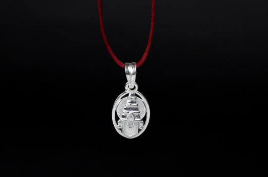 Tirupati Balaji Locket in Pure Silver - XII