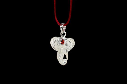 Ganesha Locket in Pure Silver - II