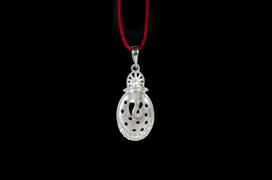 Ganesha Locket in Pure Silver - XXVI