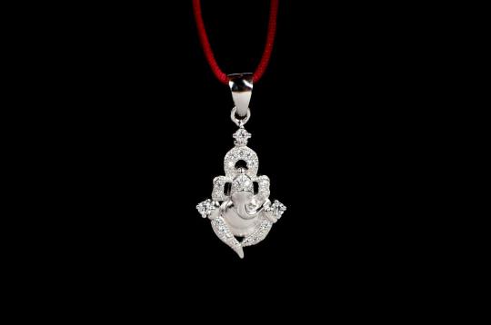 Ganesha Locket in Pure Silver - XXVII