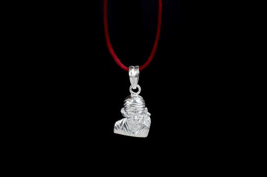 Saibaba Locket in Pure Silver - III