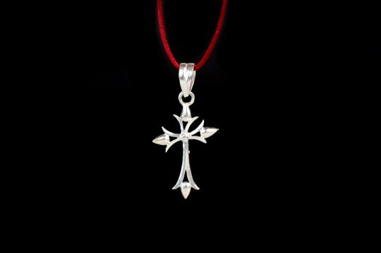 Jesus Cross Locket in pure silver - IV