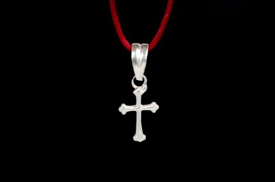 Jesus Cross Locket in pure silver - V