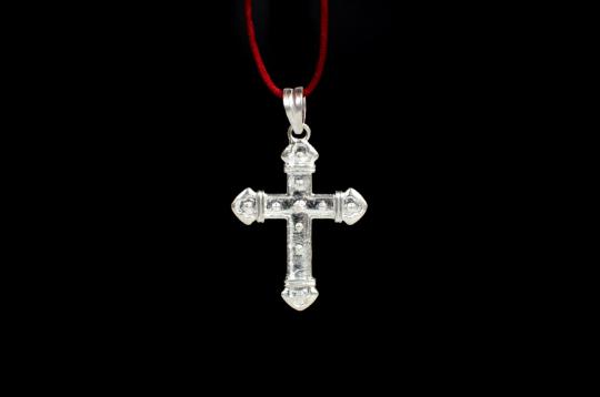 Jesus Cross Locket in pure silver - VIII