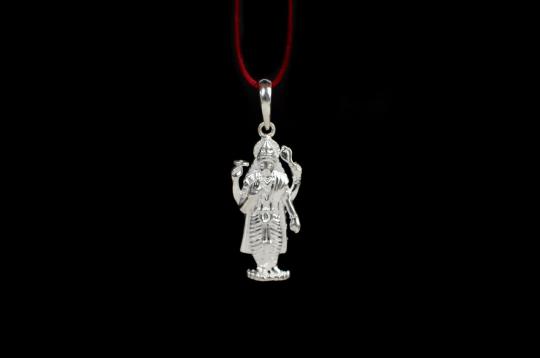 Ram Avatar Vishnu Locket in Pure Silver