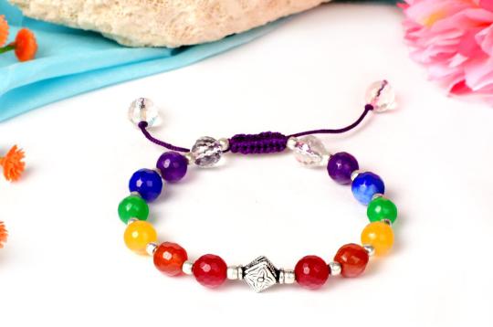 Seven Chakra Gemstone Bracelet
