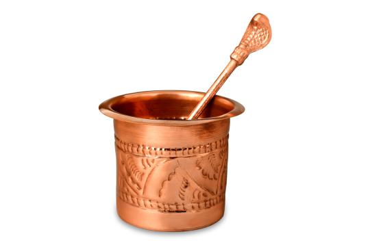 Designer Panchapatra in copper