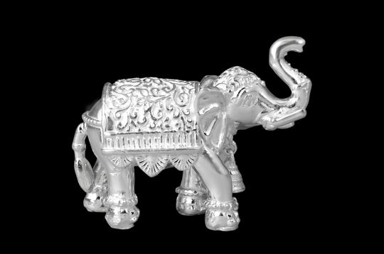 Elephant Idol - Design II (925 Sterling Silver)