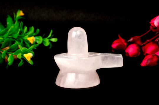 Rose Quartz Shivling - 135 gms