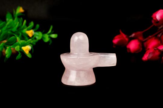 Rose Quartz Shivling - 58 gms
