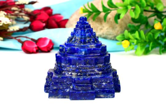 Lapis Lazuli Shree Yantra - 323 gms