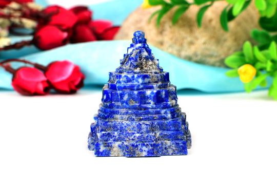 Lapis Lazuli Shree Yantra - 98 gms - I