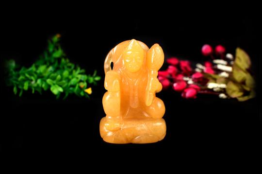 Hanuman in Yellow Jade - 344 gms