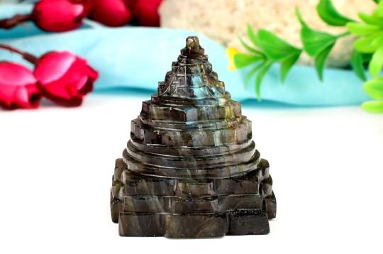 Labradorite Shree Yantra - 117 gms