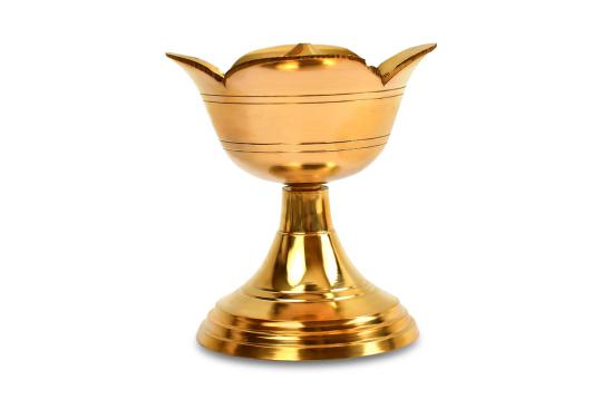 Brass Incense Stick Holder in Rose Shape