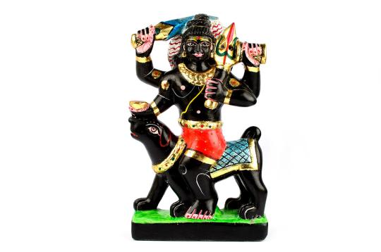 Kaal Bhairav in black marble idol