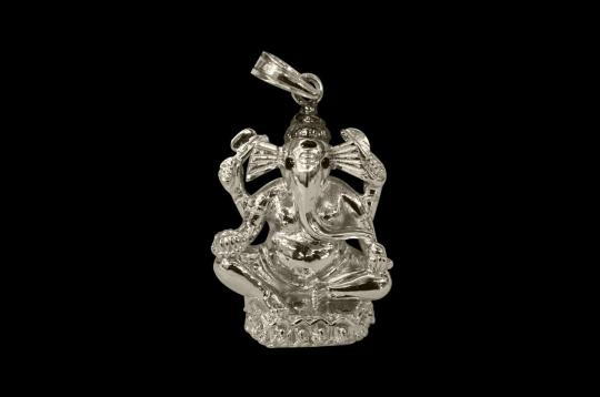 Titwala Ganesha Locket in Pure Silver