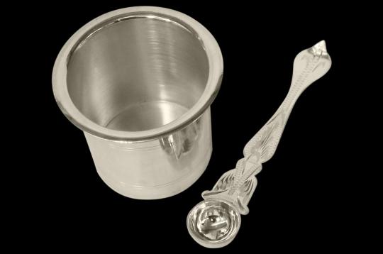 Panchapatra - silver