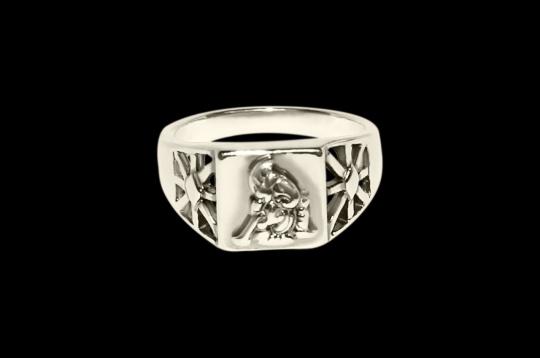 Ganesha Ring in Pure Silver - Design IV