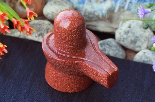 Sunstone Shivaling - 83 gms