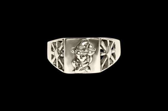 Hanuman Ring in Pure Silver - Design III