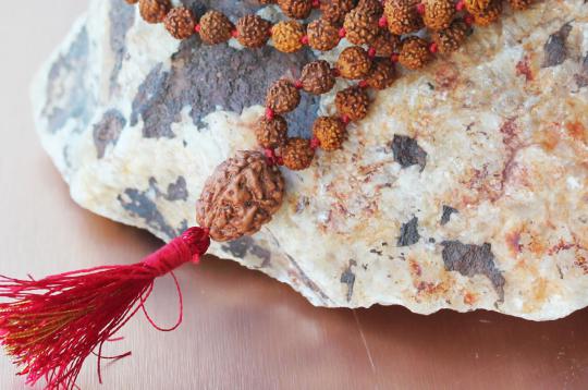 Rare 4 mukhi Brahma mala - 6mm