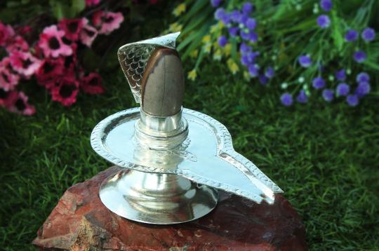 German Silver Yoni base with Lingam - Design II