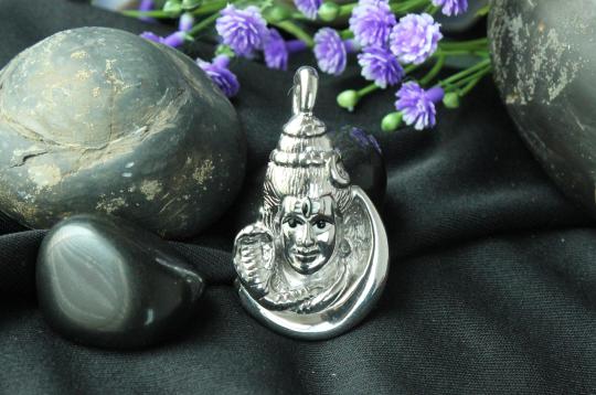 Shiva Locket in Pure Silver - Design II