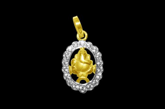 Ganesh Locket in Pure Gold