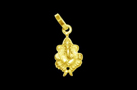 Lord Ganesha Locket in Pure Gold - Design II