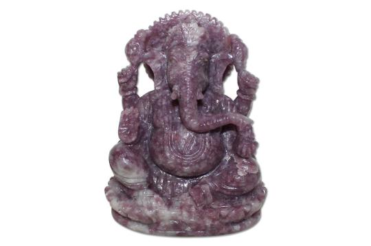 Lepidolite Ganesha - 567 gms