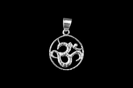 Om Locket - in Pure Silver - Design - XVII 