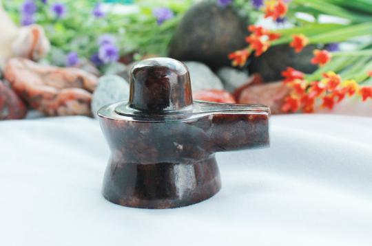 Gomed Hessonite Shivlinga - 105 gms